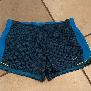 Nike Black and Blue Running Shorts